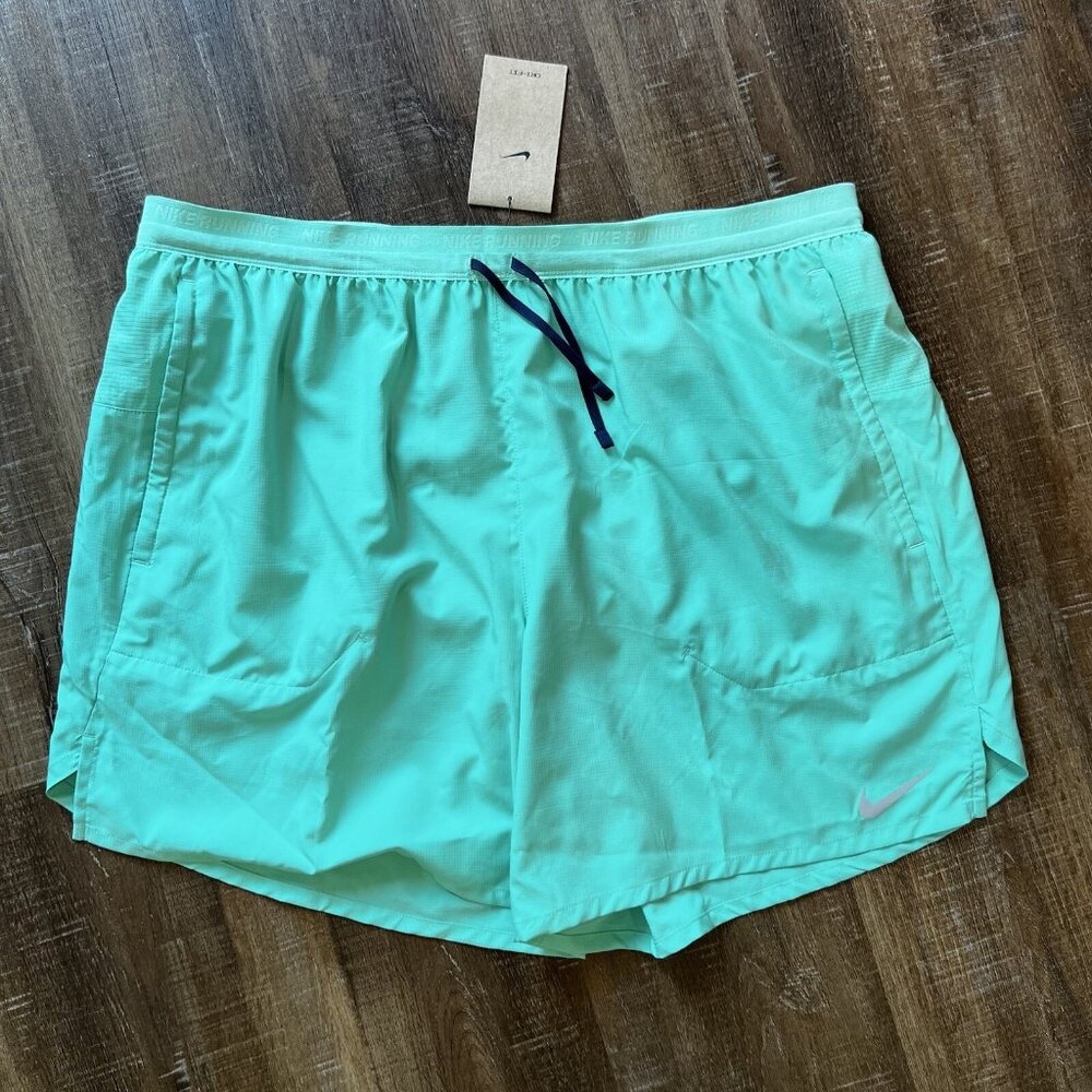 Nike Shorts 2XL Mens Dri Fit Stride 7" Brief Lined Light Menta $55